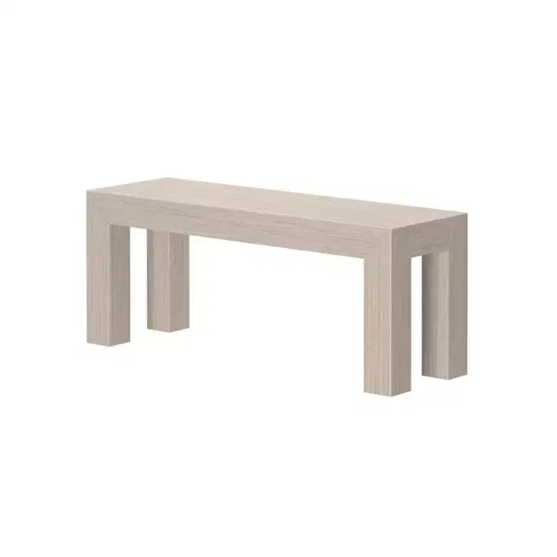 Plank+Beam Modern Dining Bench, Solid Wood Bench for Dining Table, 49