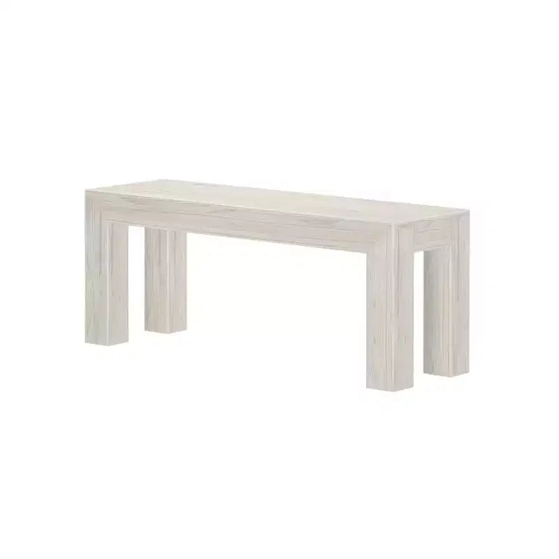 Plank+Beam Modern Dining Bench, Solid Wood Bench for Dining Table, 49
