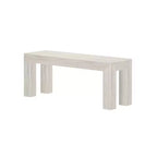 Plank+Beam Modern Dining Bench, Solid Wood Bench for Dining Table, 49