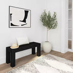 Plank+Beam Modern Dining Bench, Solid Wood Bench for Dining Table, 49