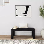 Plank+Beam Modern Dining Bench, Solid Wood Bench for Dining Table, 49