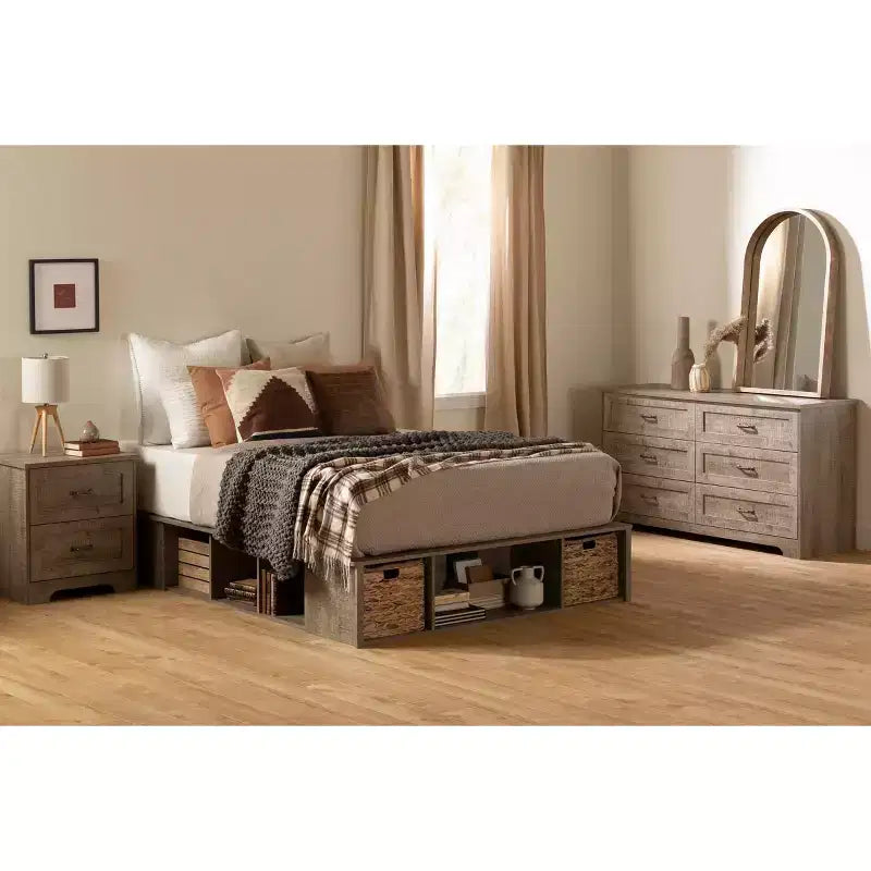 South Shore Storage Bed with Baskets