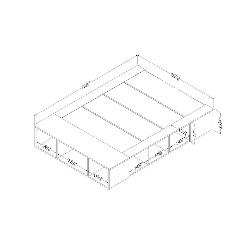 South Shore Storage Bed with Baskets