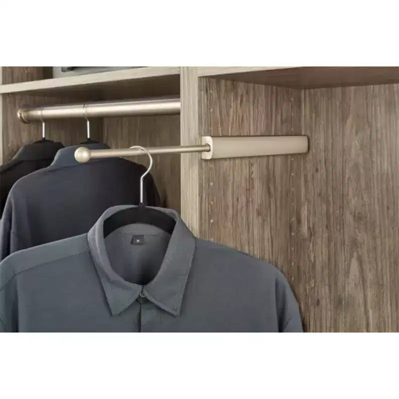 Rev-A-Shelf 14 Telescoping Closet Hanging Valet Rod, CVLSL-14-SN-1, 2 Pack