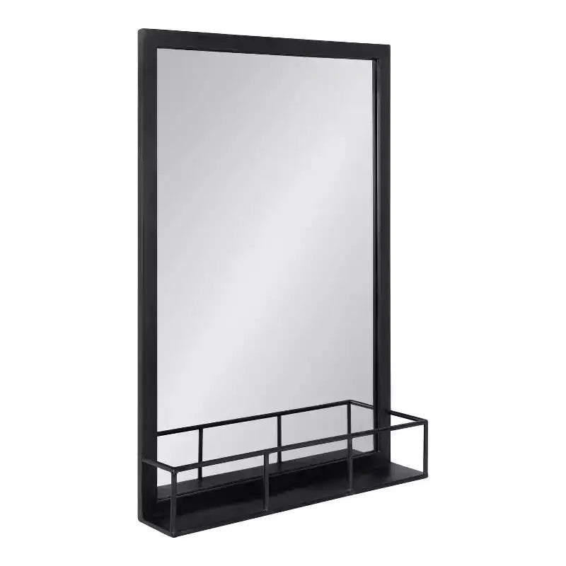 Jackson Metal Frame Mirror with Shelf - Kate & Laurel All Things Decor
