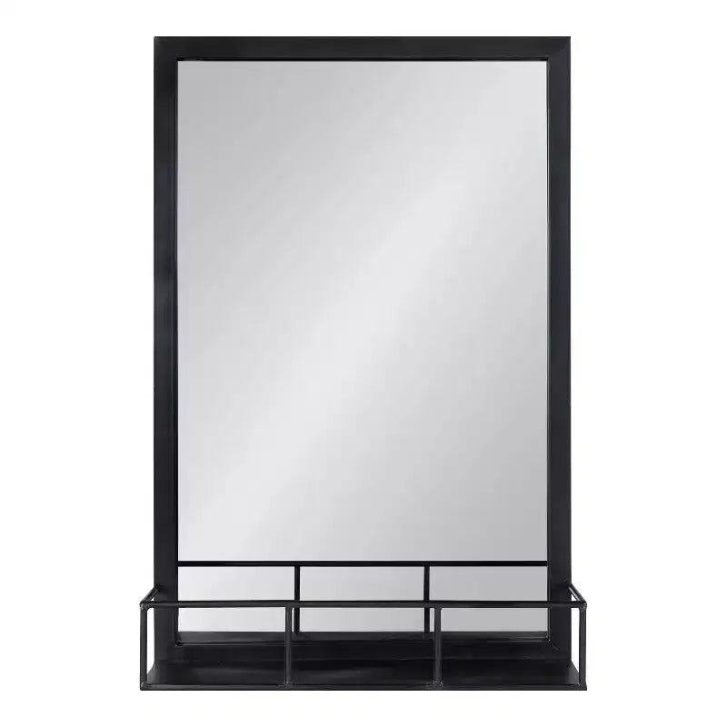 Jackson Metal Frame Mirror with Shelf - Kate & Laurel All Things Decor