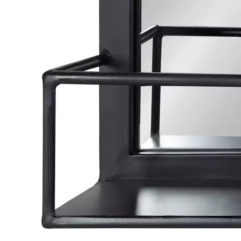 Jackson Metal Frame Mirror with Shelf - Kate & Laurel All Things Decor