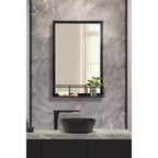 Jackson Metal Frame Mirror with Shelf - Kate & Laurel All Things Decor