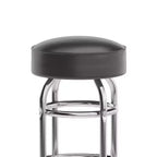 Flash Furniture 2 Pack Double Ring Chrome Barstool
