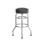 Flash Furniture 2 Pack Double Ring Chrome Barstool