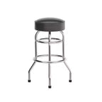 Flash Furniture 2 Pack Double Ring Chrome Barstool