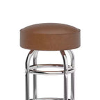 Flash Furniture 2 Pack Double Ring Chrome Barstool