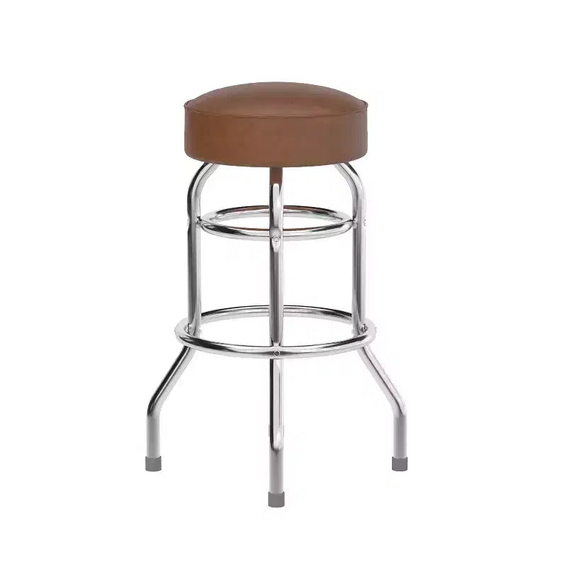 Flash Furniture 2 Pack Double Ring Chrome Barstool