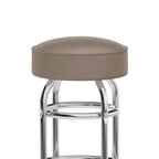 Flash Furniture 2 Pack Double Ring Chrome Barstool