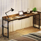 Tavolo da letto Lantine regolabile in altezza con ruote e supporto inclinabile regolabile