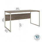 60W x 30D Computer Table Desk with Metal Legs - Multiple Colors