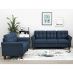 Kouchouk Tufted Mid Century 2 Piece Living Room Set- Loveseat & Sofa