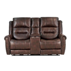 Power Sofa Loveseat Recliner Adjustable Headrest High Back Nailhead