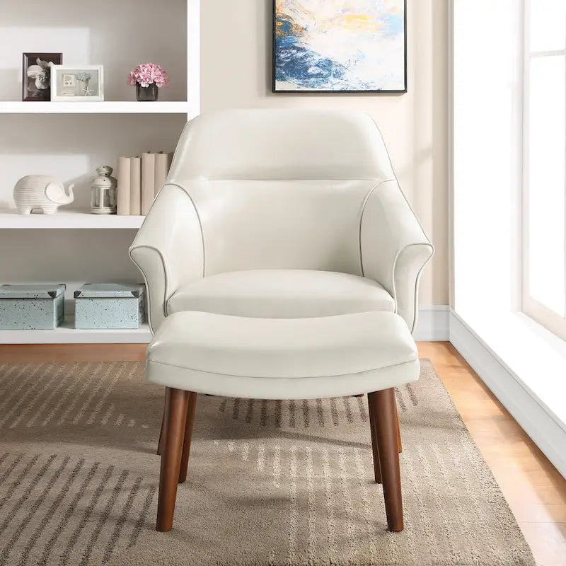 Waneta Chair and Ottoman