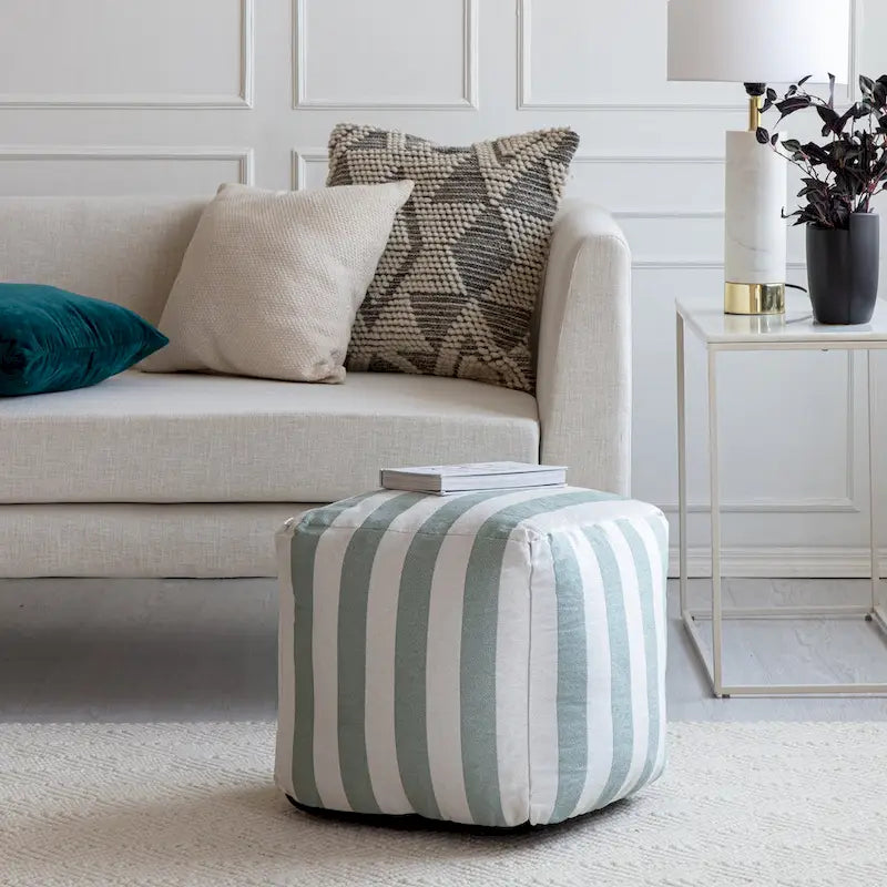 Jani Cape May Indoor/Outdoor 18 x 18 Square Pouf Ottoman