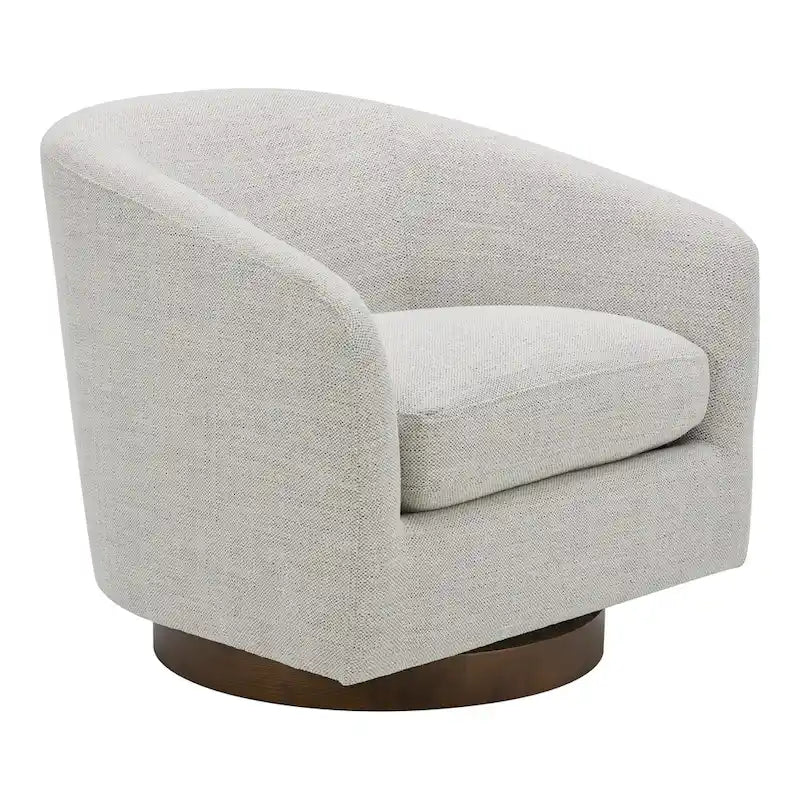 Poltrona a botte girevole moderna imbottita Aurelle Home