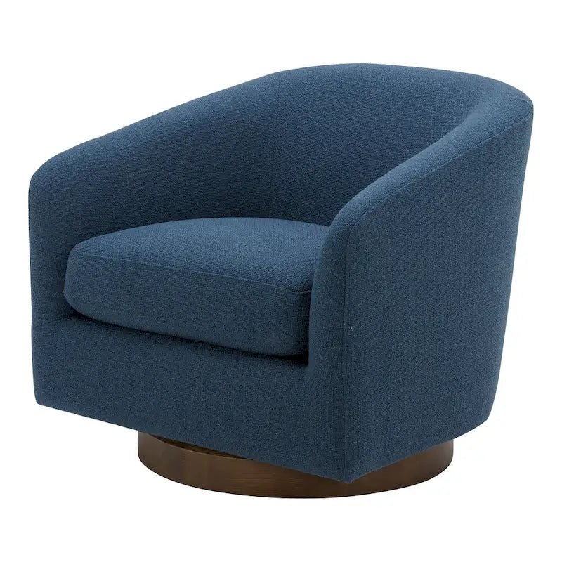 Poltrona a botte girevole moderna imbottita Aurelle Home