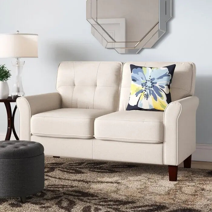 Kouchouk 54.5 Linen Flared Arm Loveseat