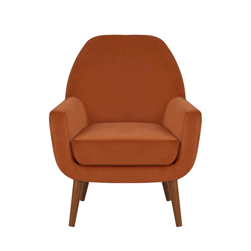 Poltrona in velluto Adrian Mid-Century di Greyson Living