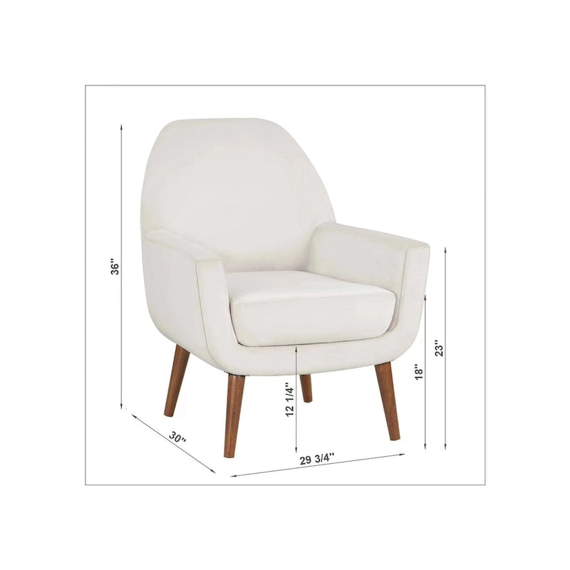 Poltrona in velluto Adrian Mid-Century di Greyson Living