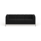 Divano modulare LeatherSoft con seduta trapuntata capitonné e struttura di contenimento - 79L x 28.75P x 27.25H