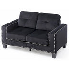Newbury 82 in. W 2-piece Polyester Twill L Shape Sectional Sofa - 32L x 82W x 35H