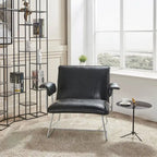 Corvus Deborah Bonded Leather Lounge Arm Chair
