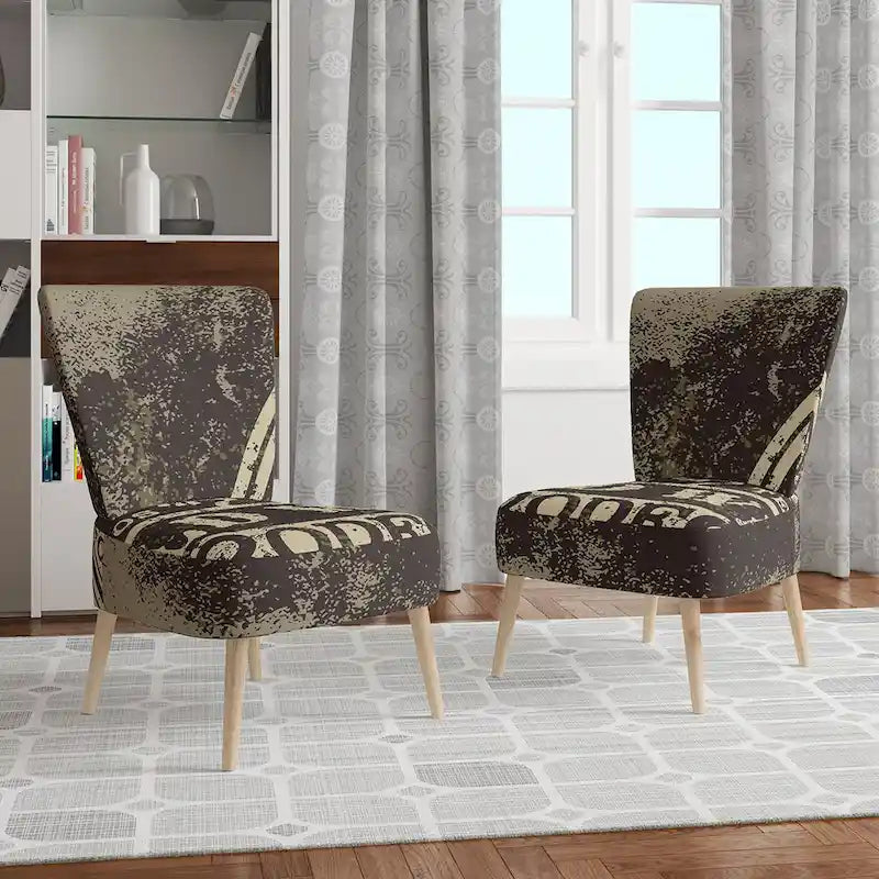 Designart Wild West Rodeo Sedia da accento contemporanea in stile rustico rivestita – Poltrona con braccioli