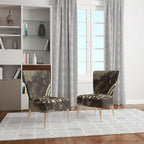 Designart Wild West Rodeo Sedia da accento contemporanea in stile rustico rivestita – Poltrona con braccioli