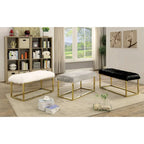 Panca da ingresso Tula Contemporary in metallo da 40 pollici di Furniture of America
