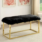 Panca da ingresso Tula Contemporary in metallo da 40 pollici di Furniture of America