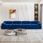 138 Convertible Modular Sectional Sofa, Luxury Modern 4-Seat Wide Couch Sectional for Living Room Bedroom Office Apartment