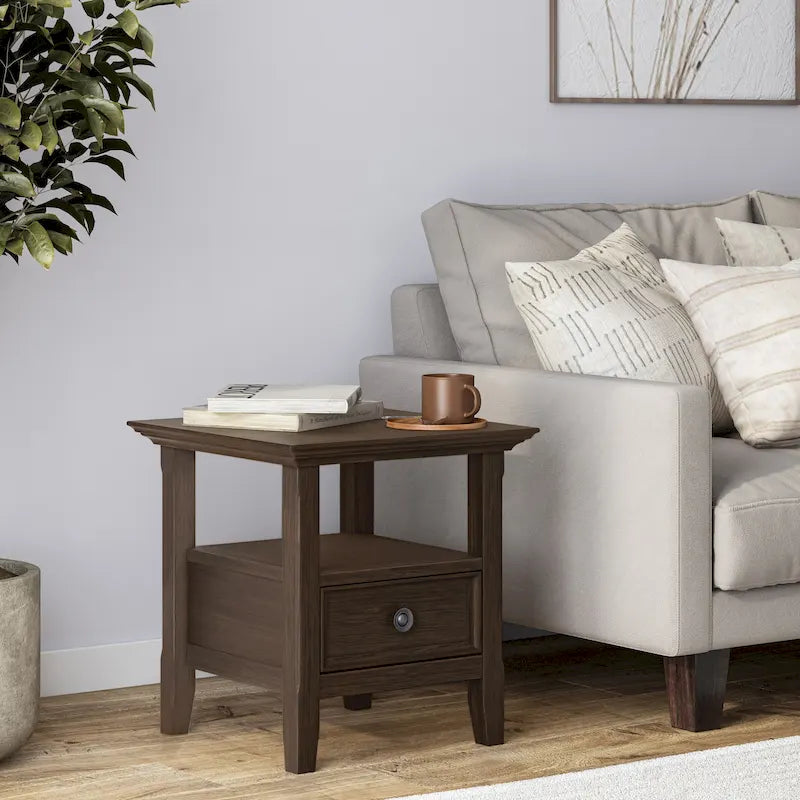 WYNDENHALL Halifax Solid Wood 19-inch Square End Table - 19 inch wide