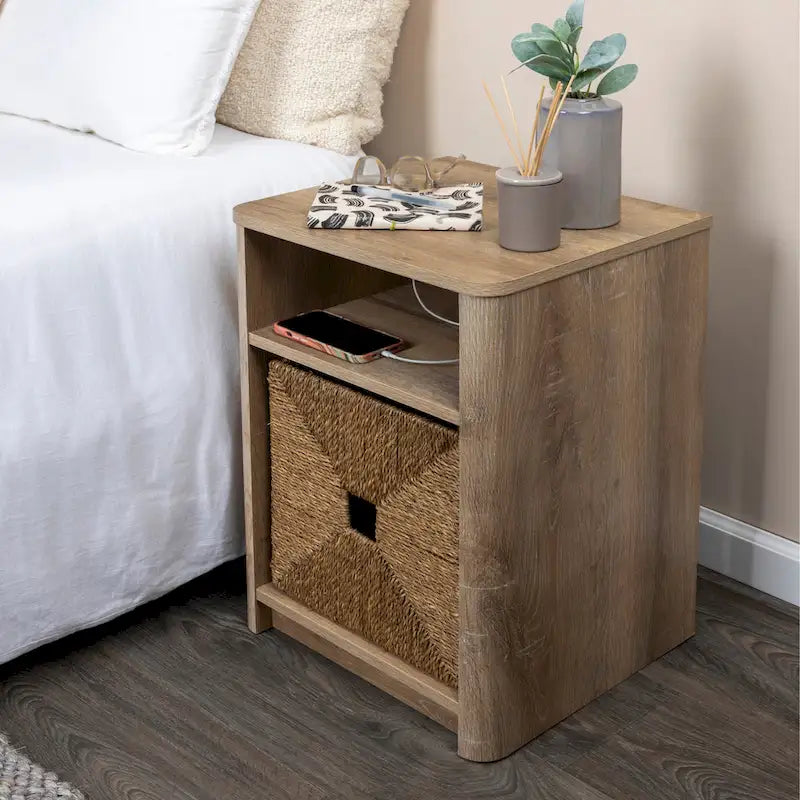 Tavolino in marmo e legno