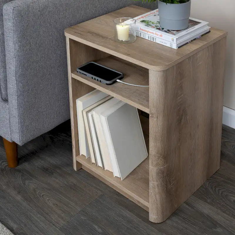Tavolino in marmo e legno