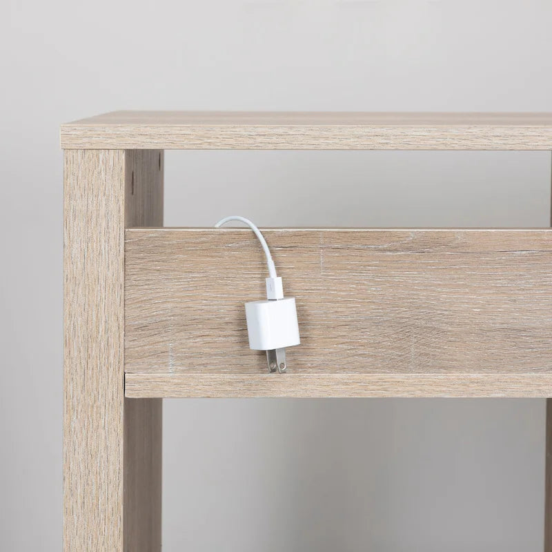 Tavolino in marmo e legno