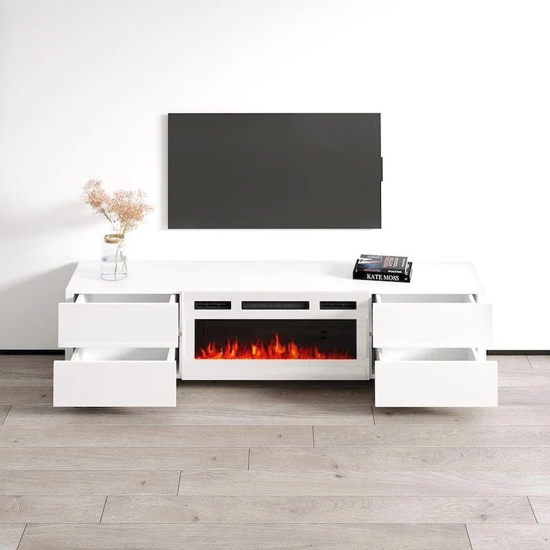 Mobile TV caminetto Bono 01 WH-EF