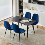 Howtai Upholstered Velvet Chair Armless Set of 4 for Kitchen,Home