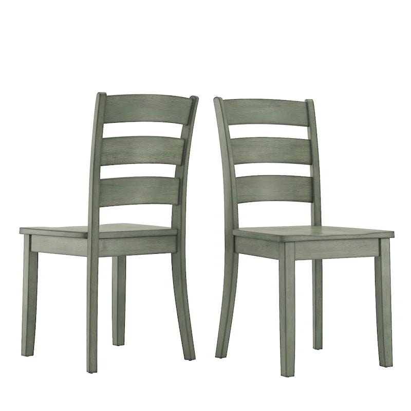 Wilmington II 48-Inch Rectangular Antique Sage Green 5-Piece Dining Set by iNSPIRE Q Classic