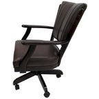 Classic Caster Solid Wood Dining Chair on Wheels - 39 inch High