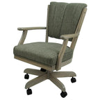 Classic Caster Solid Wood Dining Chair on Wheels - 39 inch High