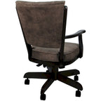 Classic Caster Solid Wood Dining Chair on Wheels - 39 inch High