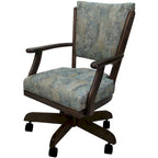 Classic Caster Solid Wood Dining Chair on Wheels - 39 inch High