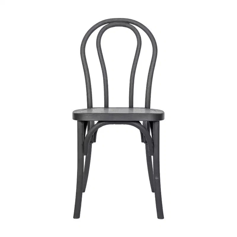 Flash Furniture HERCULES 2 Pack Commercial Indoor/Outdoor Wood Look Resin Thonet Style Chair