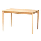 Set da pranzo da 5 pezzi in legno stile moderno di metà secolo Baxton Studio Dannell